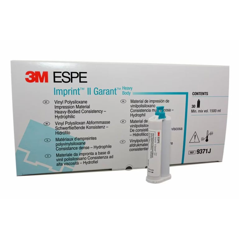 3M ESPE Imprint II Garant High Viscosity VPS Impression Material, 48 mL Cartridges, 30/Pk 3M ESPE Imprint II Garant High Viscosity VPS Impression Material, 48 mL Cartridges, 30/Pk